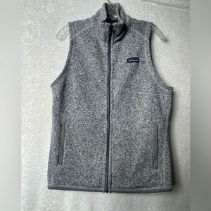 Patagonia Women Heather Gray Fleece Vest